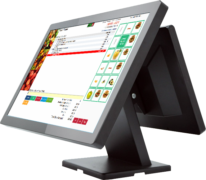 Business analytics dashboard on screen
